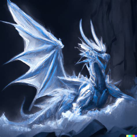 A Gallery Of Ice Dragons Digital Arttrending On Artstation Rdalle2