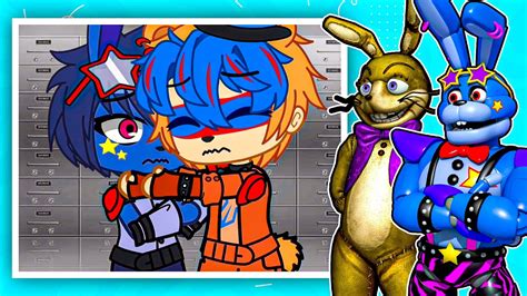 Glitctrap And Glamrock Bonnie REACT To FNAF SECURITY BREACH GACHA LIFE