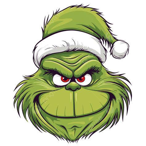 Printable Grinch Face Clipart Vector Grinch Clipart Face Clipart In