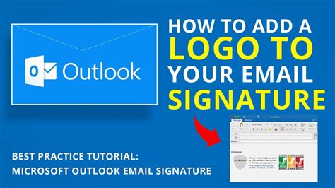 How To Add A Logo To Your Email Signature Microsoft Outlook Tutorial