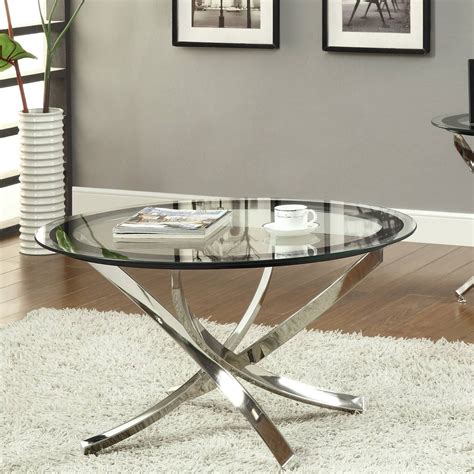 These metal coffee table legs are available in different variants. 30 Best Ideas of Chrome Leg Coffee Tables