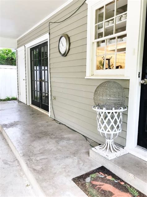 Before And After Painted Concrete Patio Thistlewood Farm Concrete