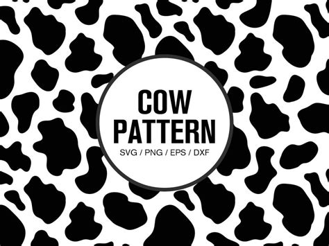 Cow Pattern Svg Png Eps Dxf Cow Print Animal Print Svg Etsy