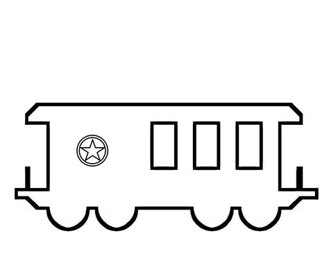 Train Coloring Caboose Pages Drawing Trains Freight Printable Bnsf Car