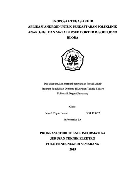 Contoh Karya Ilmiah Teknik Informatika Pulp