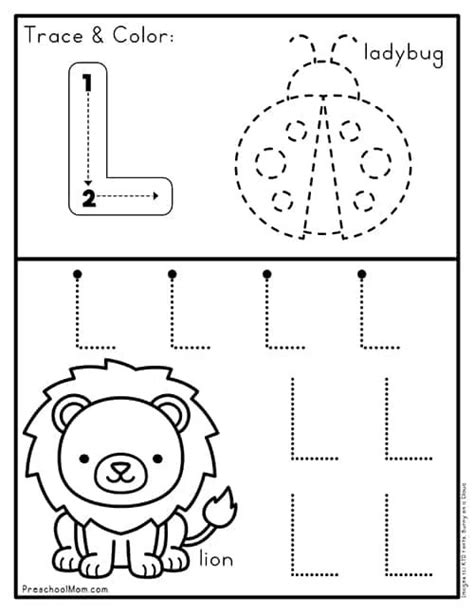 Letter L Printable Letter L Coloring Sheet Free Letter L Worksheets