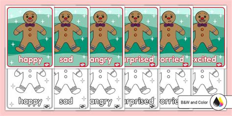 Gingerbread Emotions Posters Teacher Made Twinkl