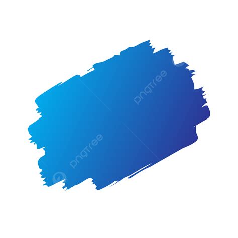 Paint Brush Stroke Clipart Transparent Background Blue Brush Stroke