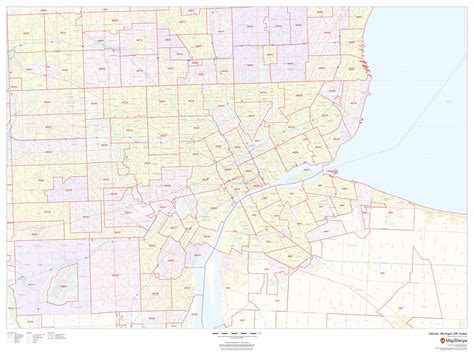 Zip Code Map Detroit Map With Cities