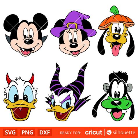 Halloween Disney Friends Bundle Svg Mickey And Minnie Svg Halloween Svg