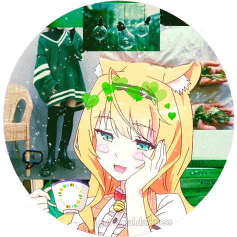 Green Anime Girl Pfp