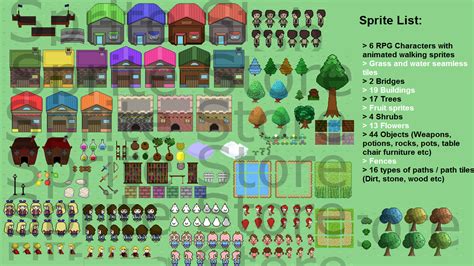 Rpg Sprite Pack By Spritestore Gamemaker Marketplace