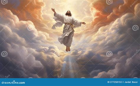 Jesus Ascending Into Heaven Stock Illustration Illustration Of Jesus