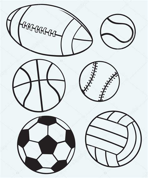 Collection Sports Balls — Stock Vector © Kreativ 40868425