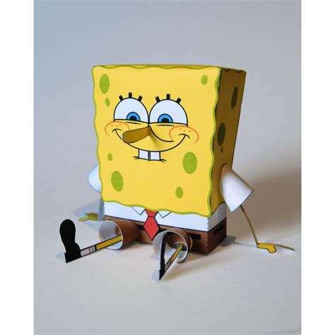 3d Papercraft Spongebob Squarepants Diy Paper Pattern Shopee Philippines