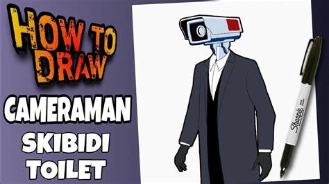 HOW TO DRAW CAMERAMAN FROM SKIBIDI TOILET EASY STEP BY STEP Como