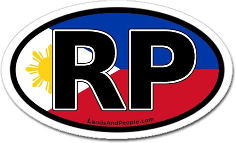 Philippines Rp For Republika Ng Pilipinas In Filipino Flag