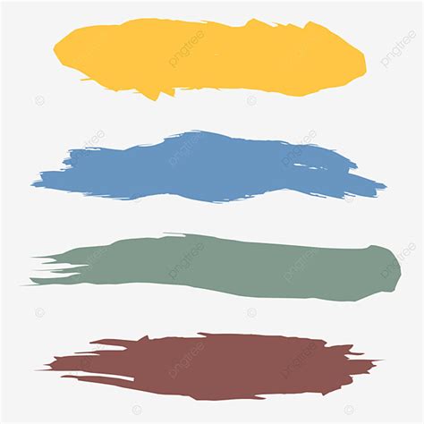 Paint Brush Stroke Clipart Transparent PNG Hd Colorful Brush Stroke