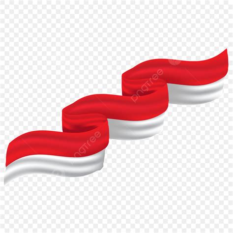 Indonesian Flag Vector Hd Images Realistic Indonesian Wave Flag Vector