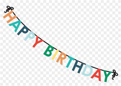 Happy Birthday Banner Clipart 799764 Pikpng