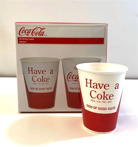 Sold Price Coca Cola 9oz Drinking Cups 24 Pack May 6 0120 1200