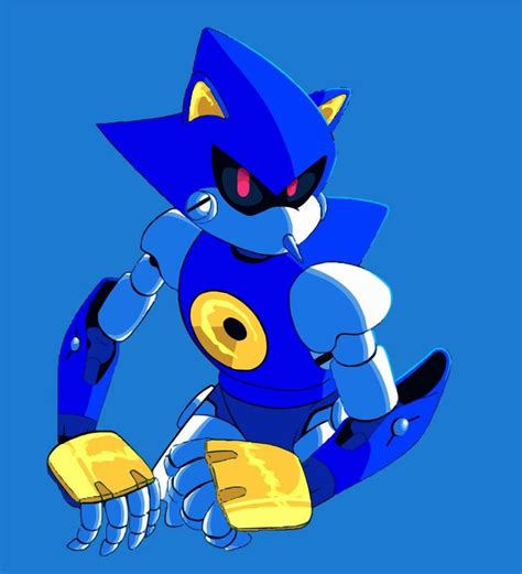 Vii On Twitter Cool N Blue Metalsonic Sonic Fan Art Sonic