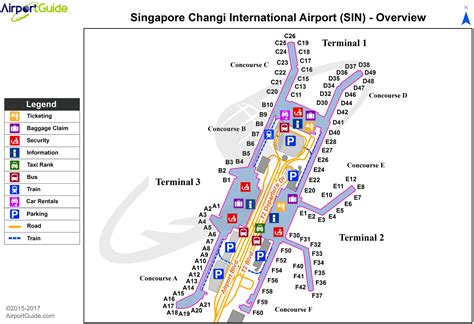 Map Of Changi Airport Terminal 1