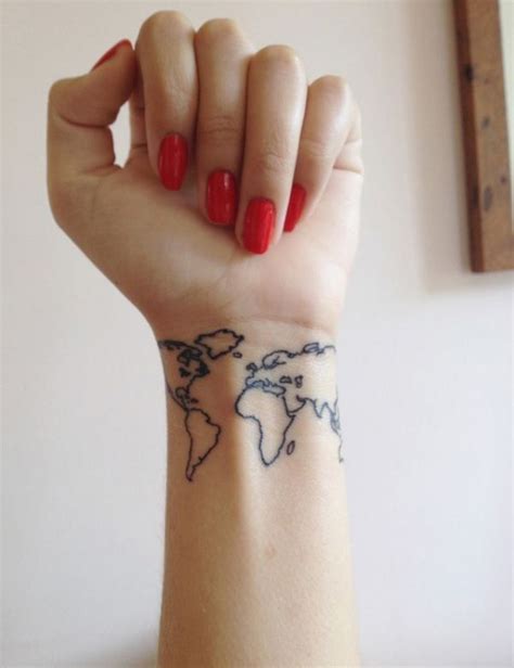 12 Map Tattoo Designs For A New Year Pretty Designs