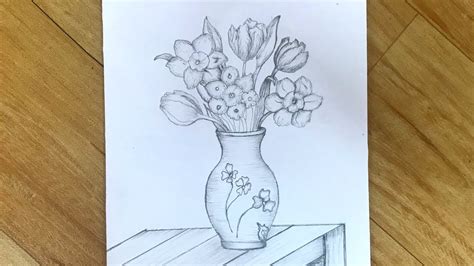 How To Draw A Flower Pot Easy How To Draw A Flower Pot Step By Step