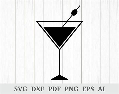 Martini Glass SVG Martini Svg Cocktail Svg Martini Vector Martini