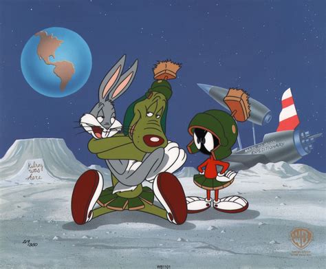 Comic Mint Animation Art Bugs Bunny K Marvin Martian Hare S