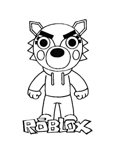 Piggy Roblox Free Coloring Page Coloring Pages 🎨