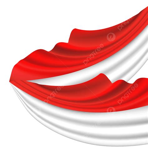 Vektor Bendera Sutra Indonesia Merah Putih Bendera Merah Putih