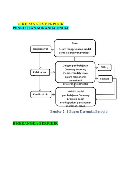 Contoh Kerangka Berpikir And Indikator Keberhasilan Pdf