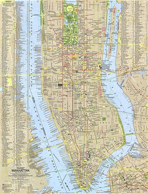 Printable Tourist Map Of Manhattan