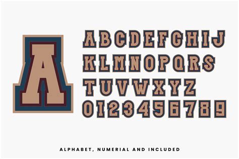 Modern Varsity Font Svg Varsity Font Sports Font Vector Font