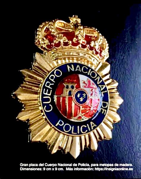 Gran Placa Del Cuerpo Nacional De Policía Cuerpo Nacional De Policia