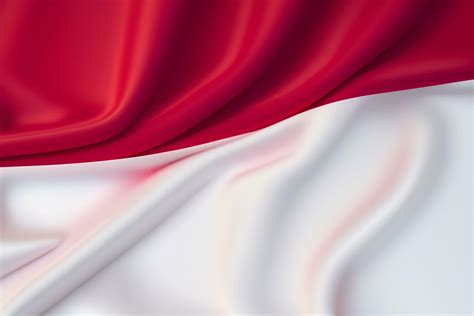 Realistic Red And White Indonesian Flag Wallpaper 26135922 Stock Photo