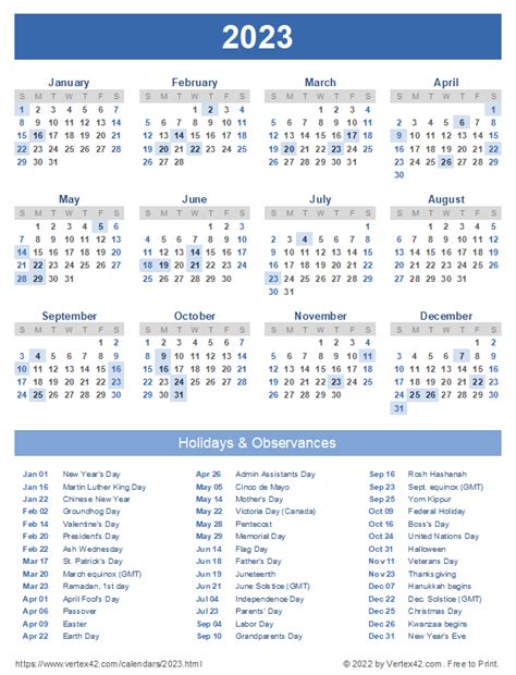 2023 Calendar Printable Portrait 2023 Holidays Porn Sex Picture