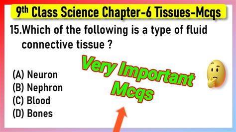 Tissues Class 9 MCQs Questions With Answers Tissues MCQ Class 9