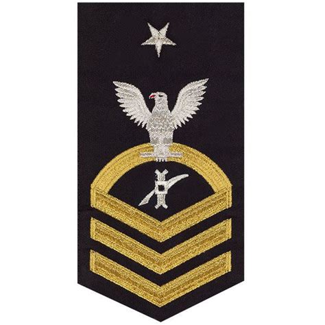 Navy E8 Male Rating Badge Legalman Seaworthy Gold On Blue Vanguard