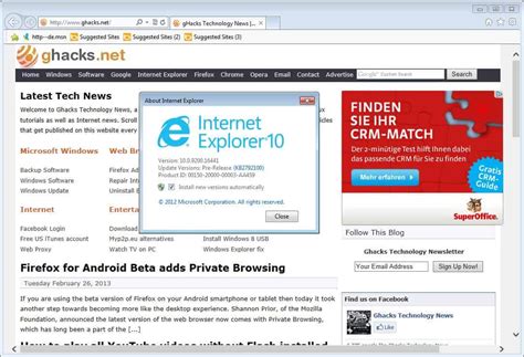 Microsoft Internet Explorer 10 For Windows 7 Finally Released Ghacks