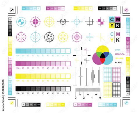 Rgb And Cmyk Mixing Diagram Colored Vector De Stock Adobe Stock