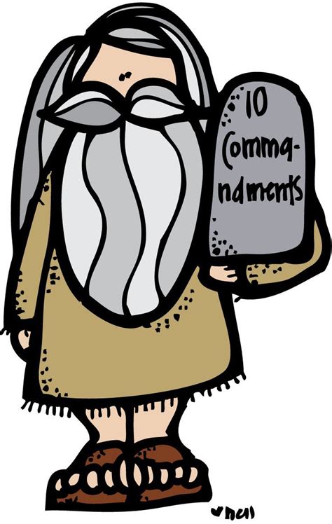 Moses And The Ten Commandments Clipart