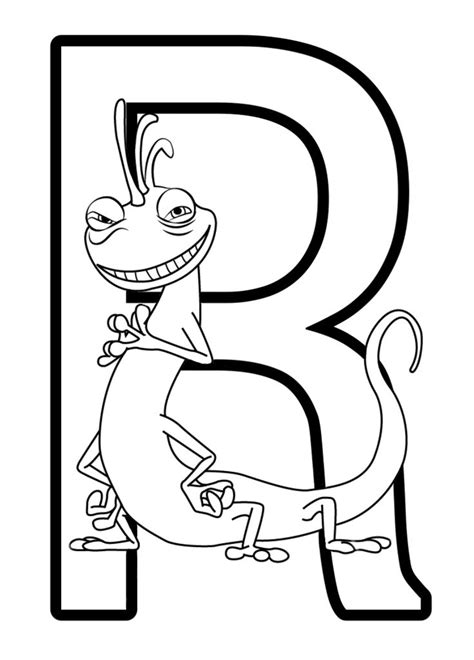 Printable Disney Alphabet Coloring Pages