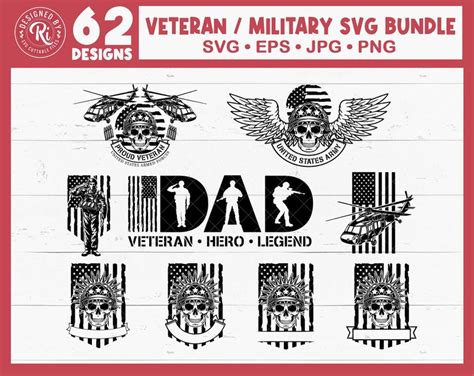 Veteran Svg Bundle Military Svg Bundle Patriotic Svg Etsy