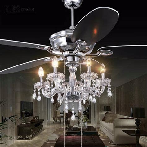 When turning off, the blades will put inside and become 'invisible', totally a crystal chandelier and pendant light; How To Purchase Crystal chandelier ceiling fans - 10 tips ...