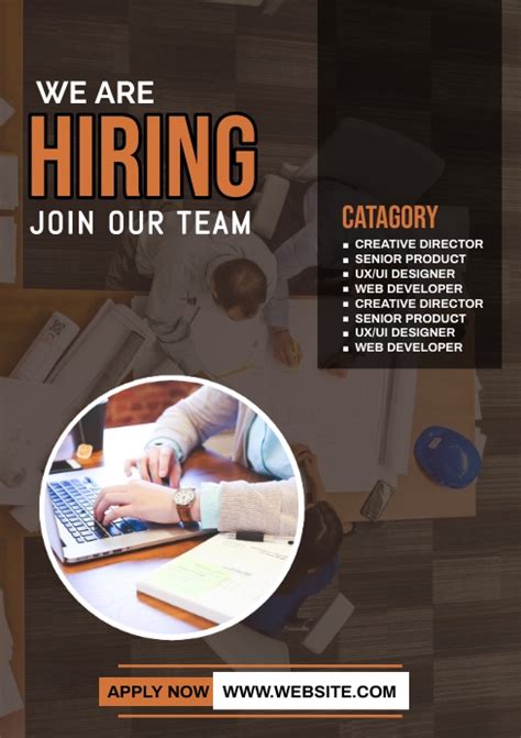 We Are Hiring Flyer Template Postermywall