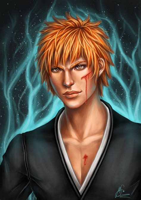 Artstation Bleach Ichigo Mareike Schoen Bleach Fantasy Art Men