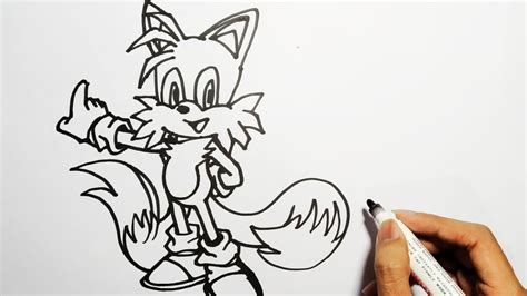 How To Draw Tails Sonic The Hedgehog Youtube